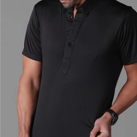 Collars & Co. Oxford Button Down Collar Polo Black Size 2X-Large NEW With Tag - Picture 3 of 5